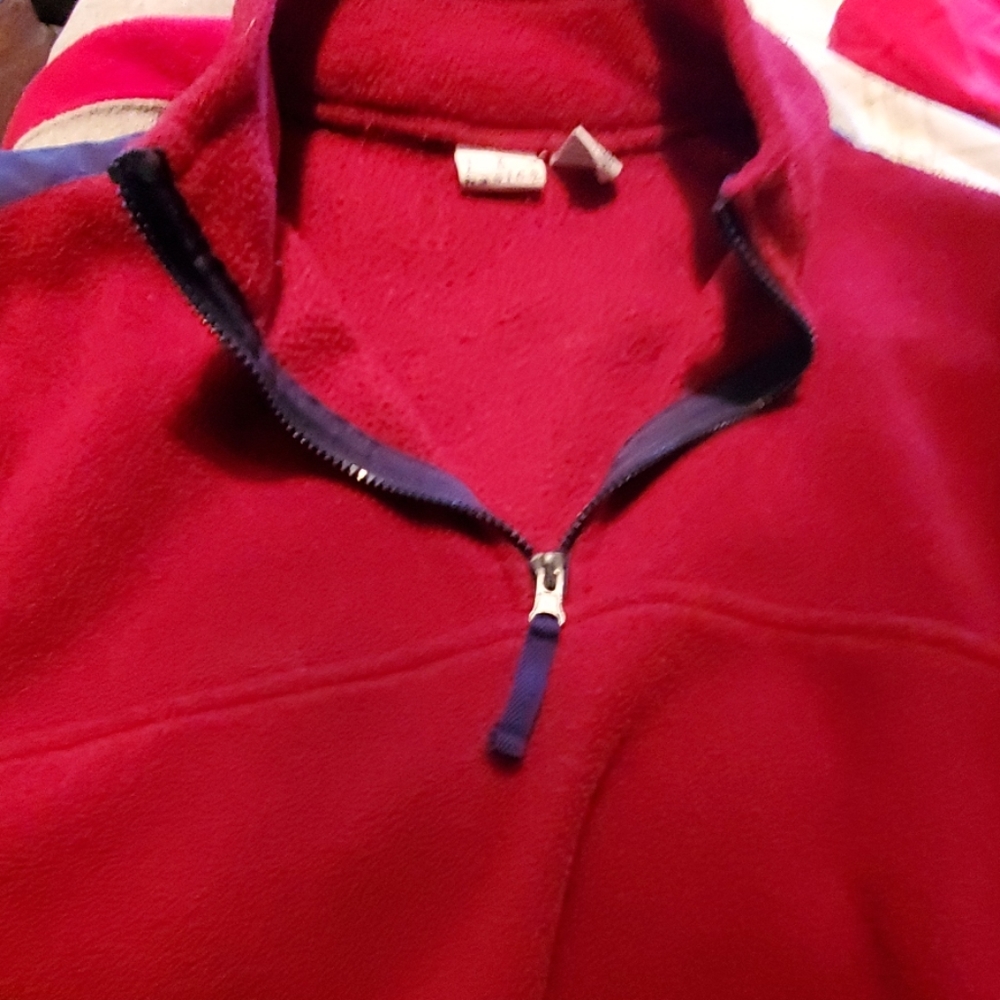 Red zip sweatshirt